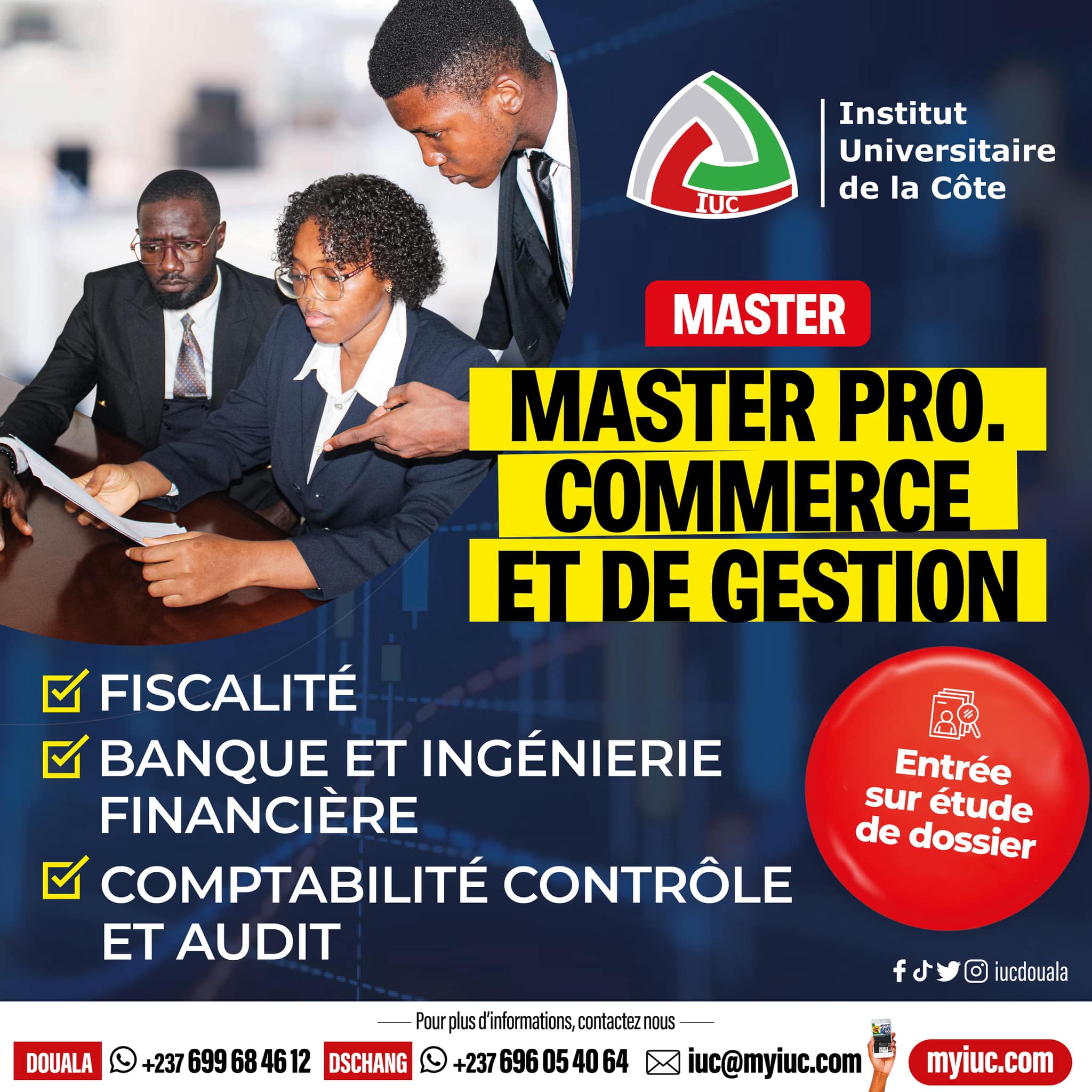 Ouverture de Master Professionnelle en Commerce et de Gestion